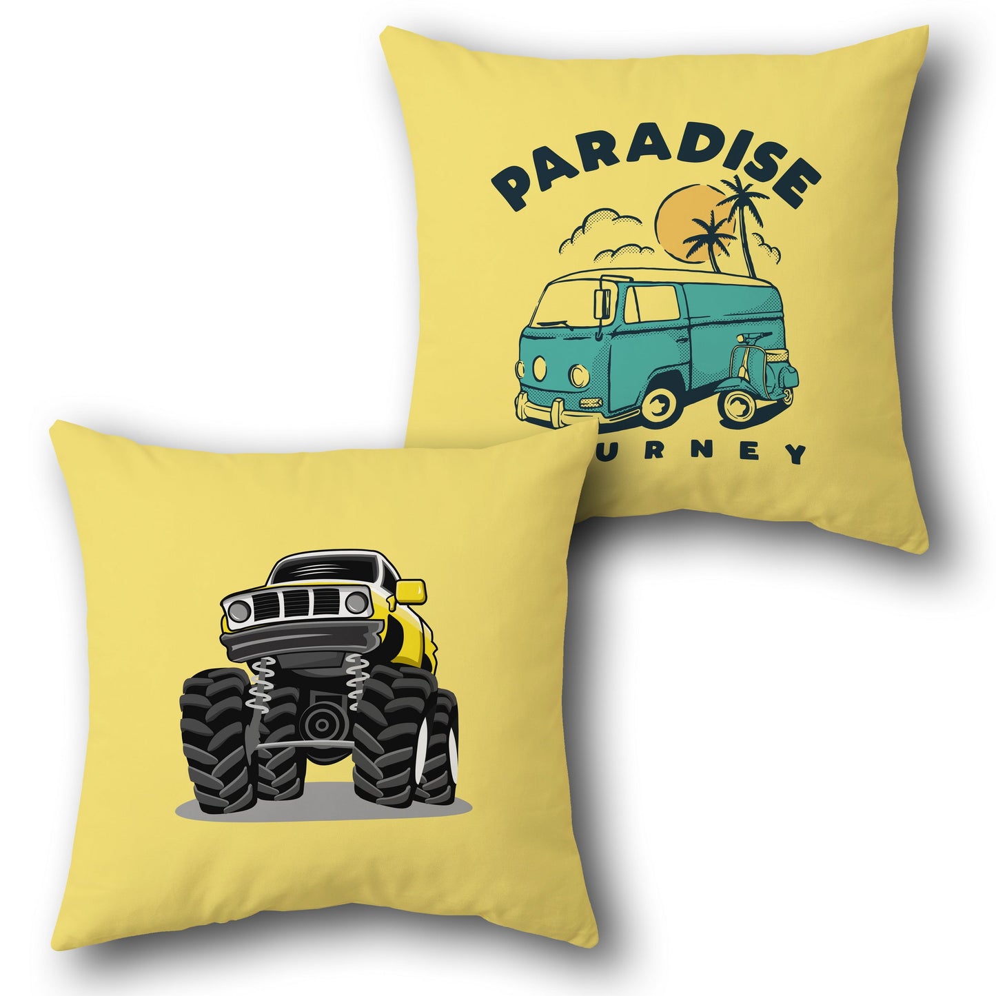 Paradise Journey Cushion (Front & Back)