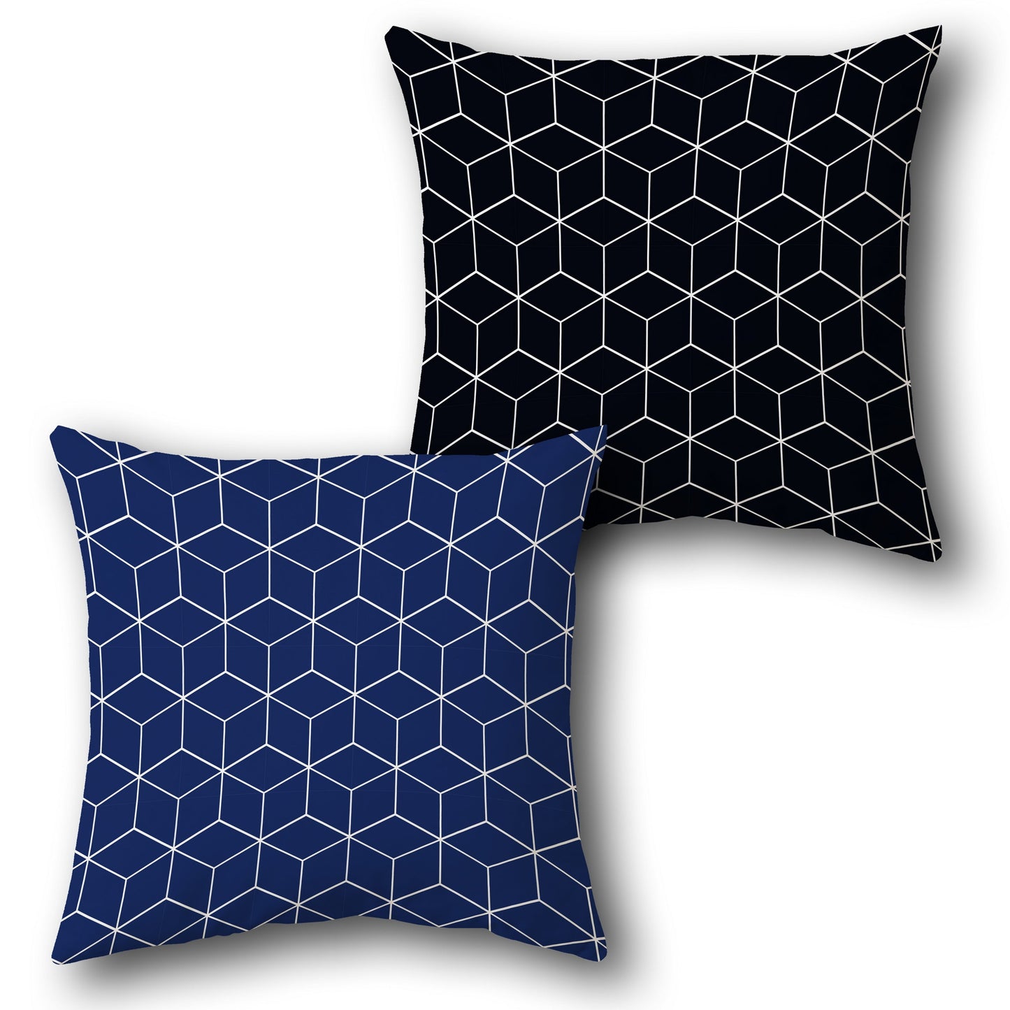 Cubic Pattern Design Cushion Single (Front & Back)