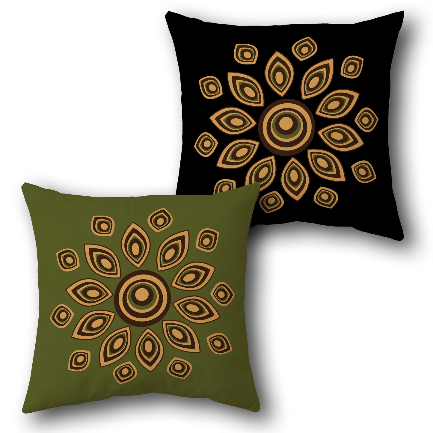 Mandala Burst Cushion Single (Front & Back)