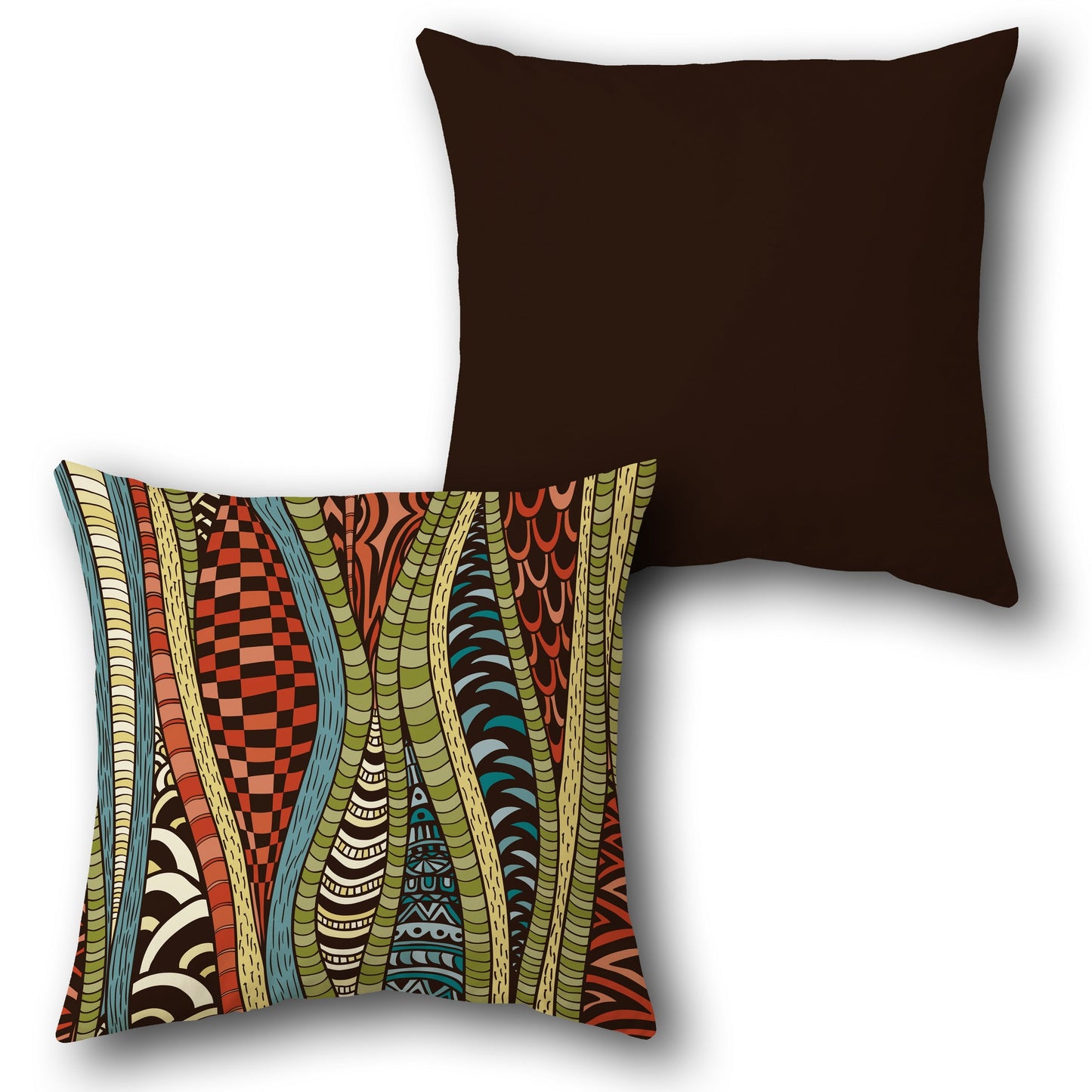 Tribal Wave Cushion (Front & Back)