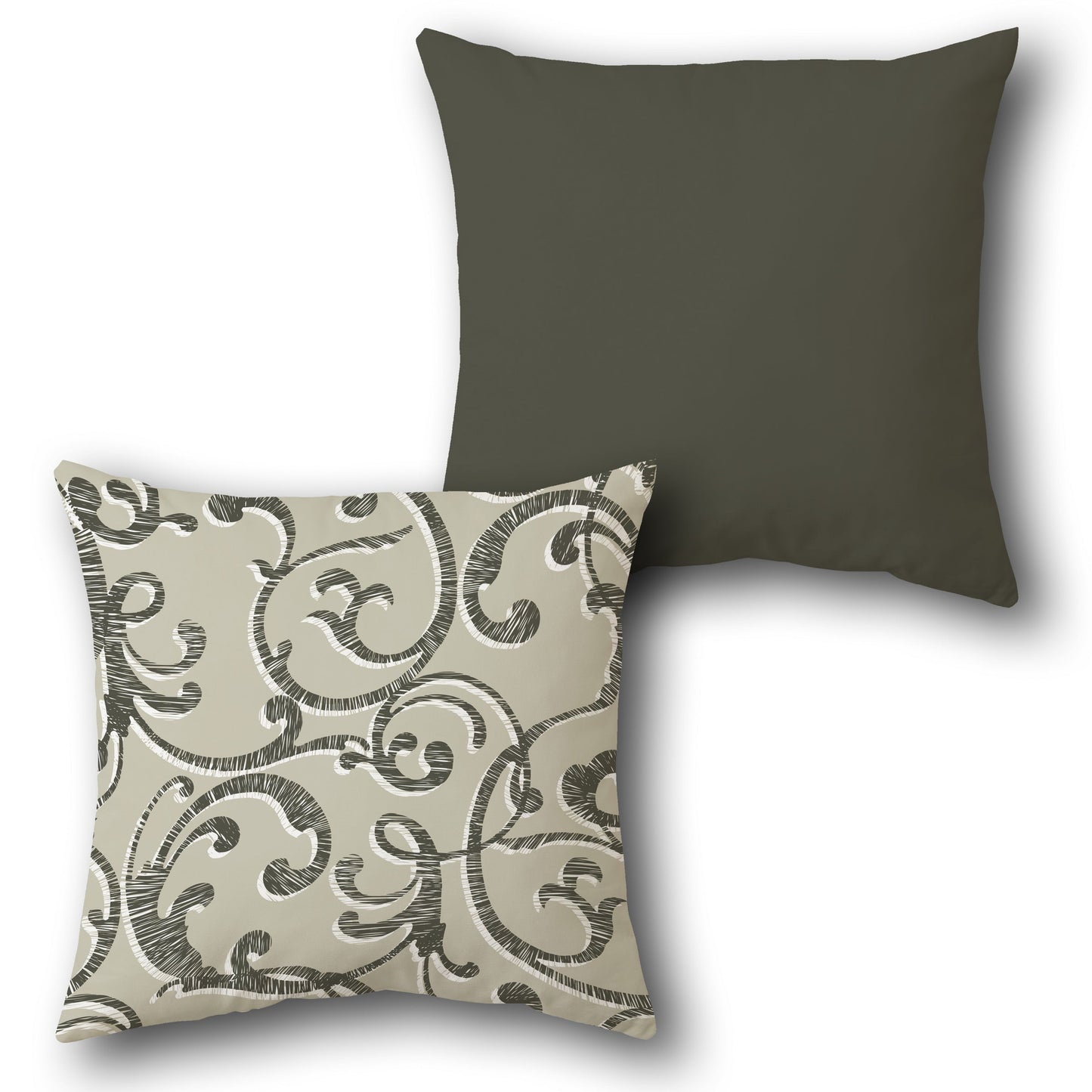 Swirling Elegance Cushion (Front & Back)