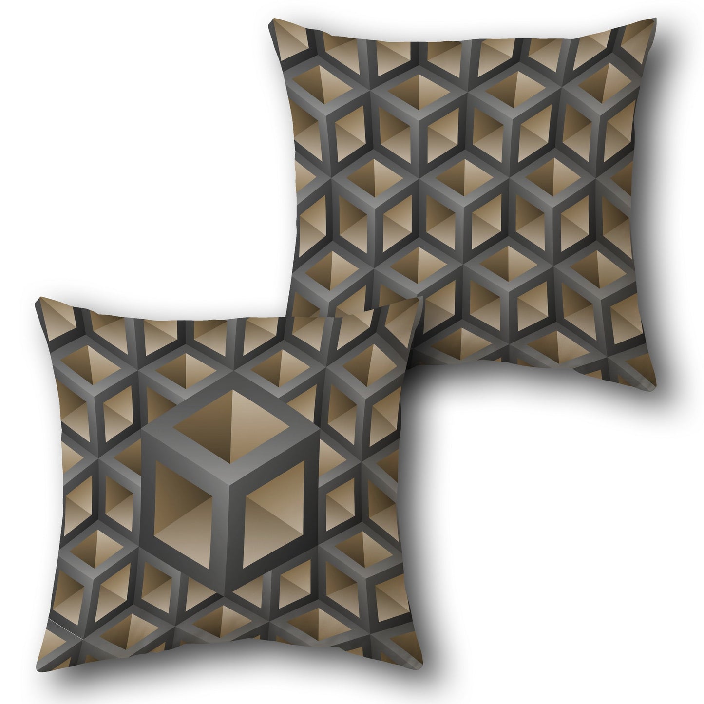 Cubic Illusion Cushion (Front & Back)