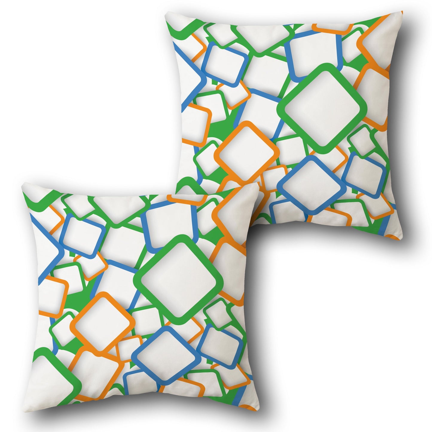 Geometric Vibrance Cushion (Front & Back)
