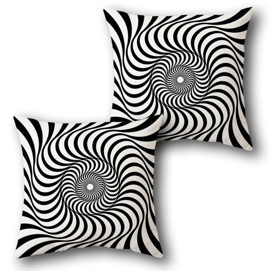 Vortex Spiral Throw   Design Single Cushion (Front & Back)