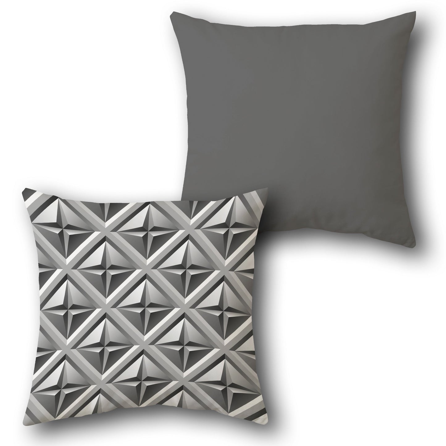 3D Geometric Throw   Design Single Cushion (Front & Back)