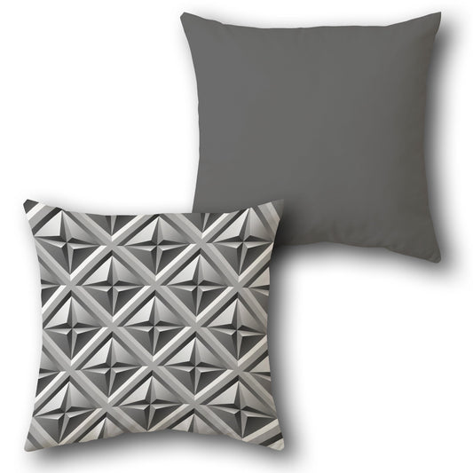 3D Geometric Throw   Design Single Cushion (Front & Back)