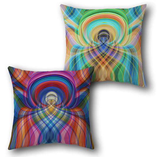 Radiant Swirl   Design Single Cushion (Front & Back)