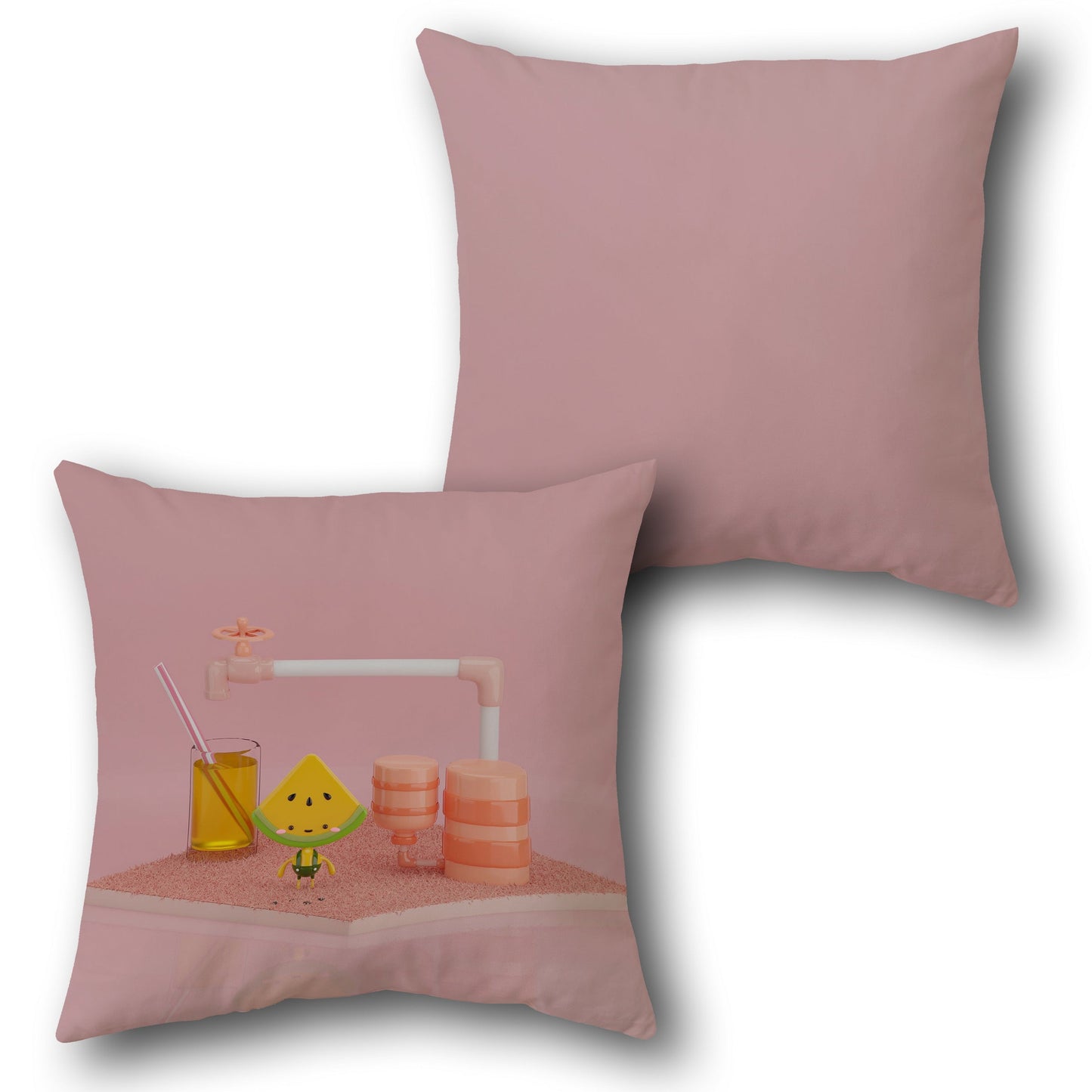 Watermelon Buddy    Design Cushion Single (Front & Back)