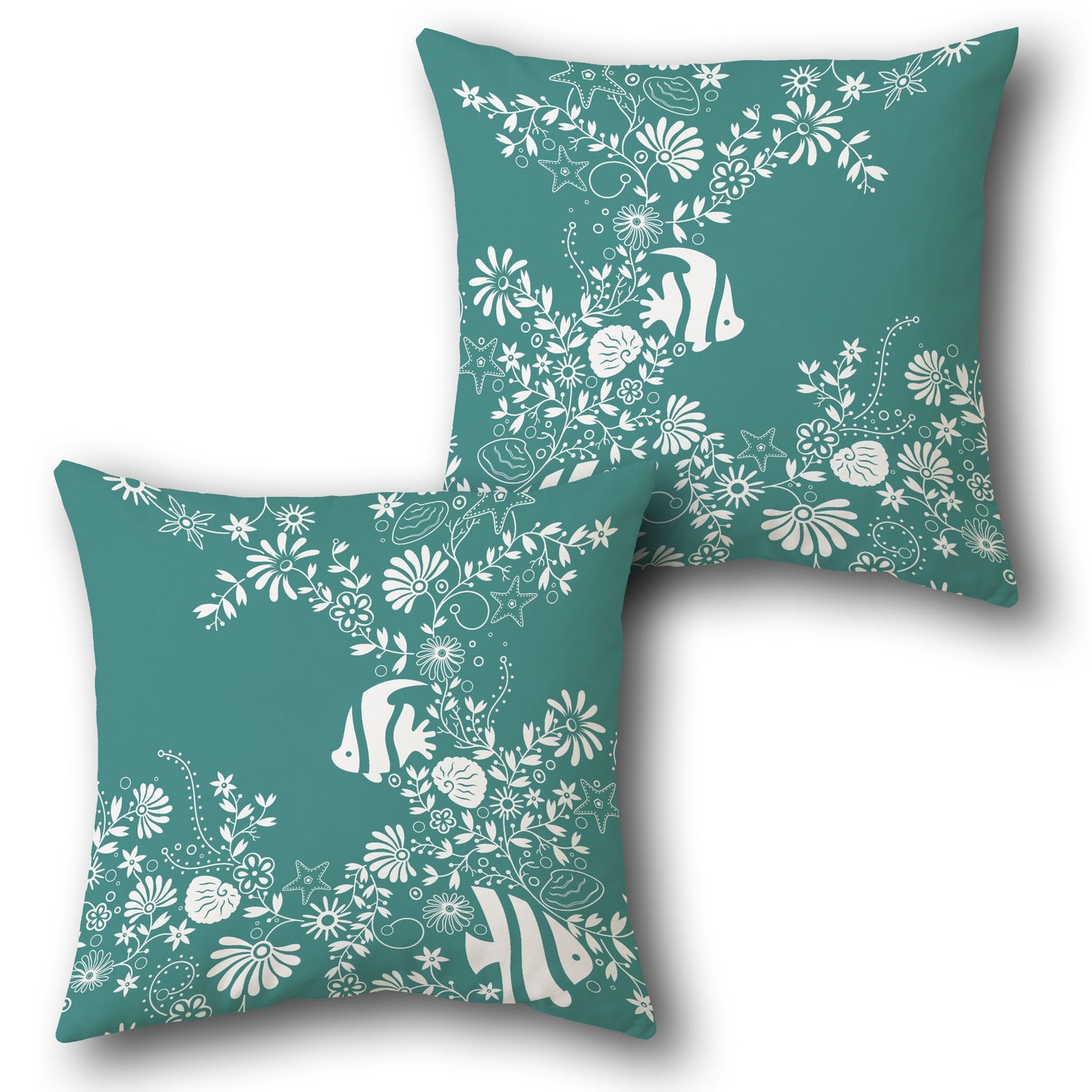 Ocean Bloom    Design Cushion Single (Front & Back)