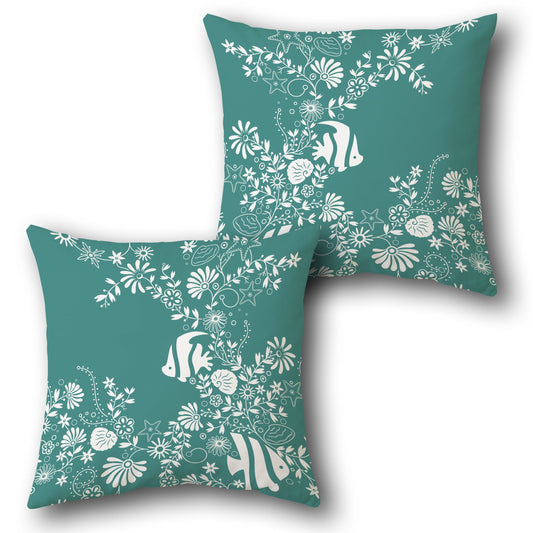 Ocean Bloom    Design Cushion Single (Front & Back)