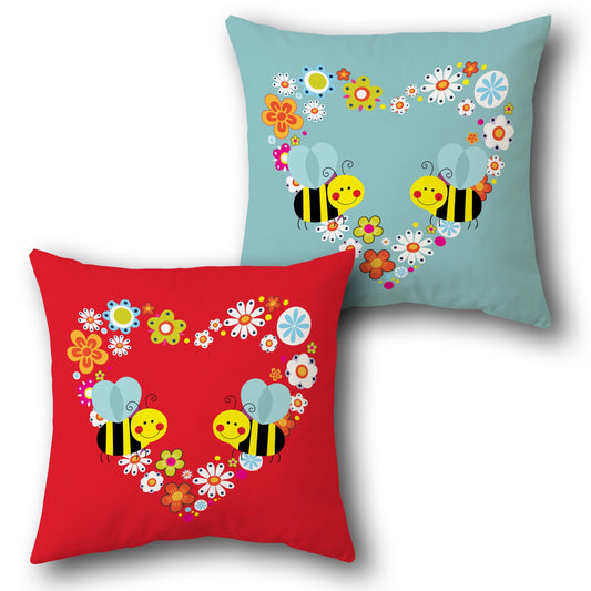 Bee My Love    Design Cushion Single (Front & Back)