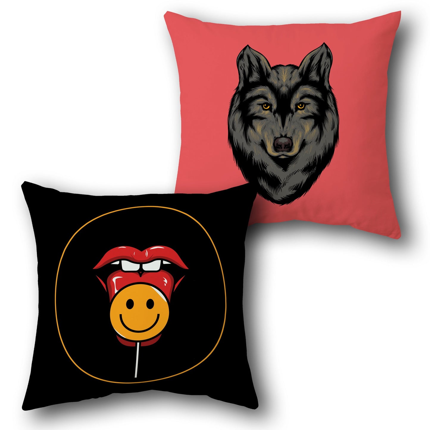 Bold Instinct & Pop Art Vibe     Design Cushion Single (Front & Back)