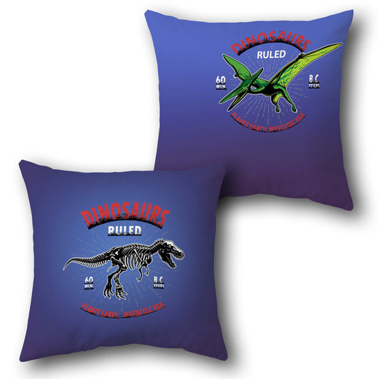Mesozoic Dinosaurs Ruled     Design Cushion Single (Front & Back)