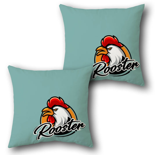 Bold Rooster Emblem     Design Cushion Single (Front & Back)