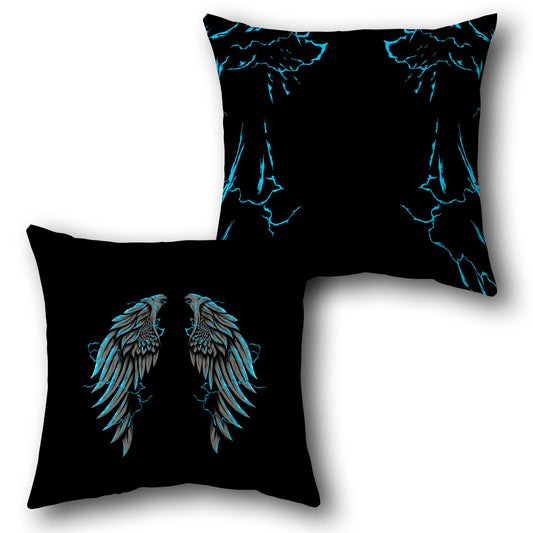 Electric Angel Wings    Design Cushion Single (Front & Back)
