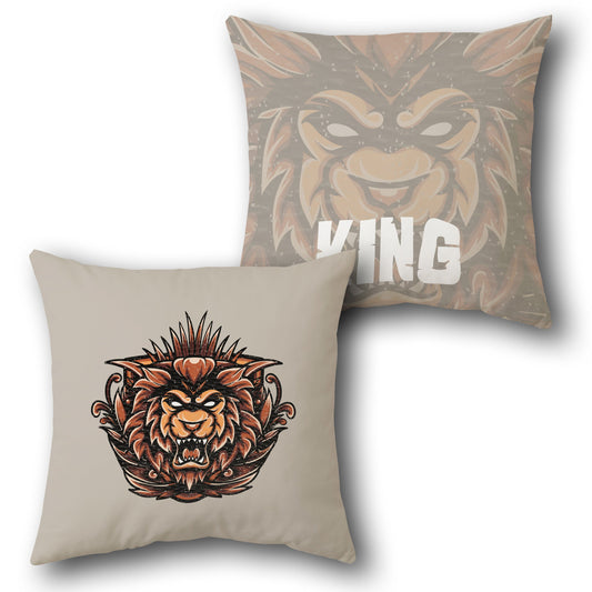 Fierce King Lion    Design Cushion Single (Front & Back)