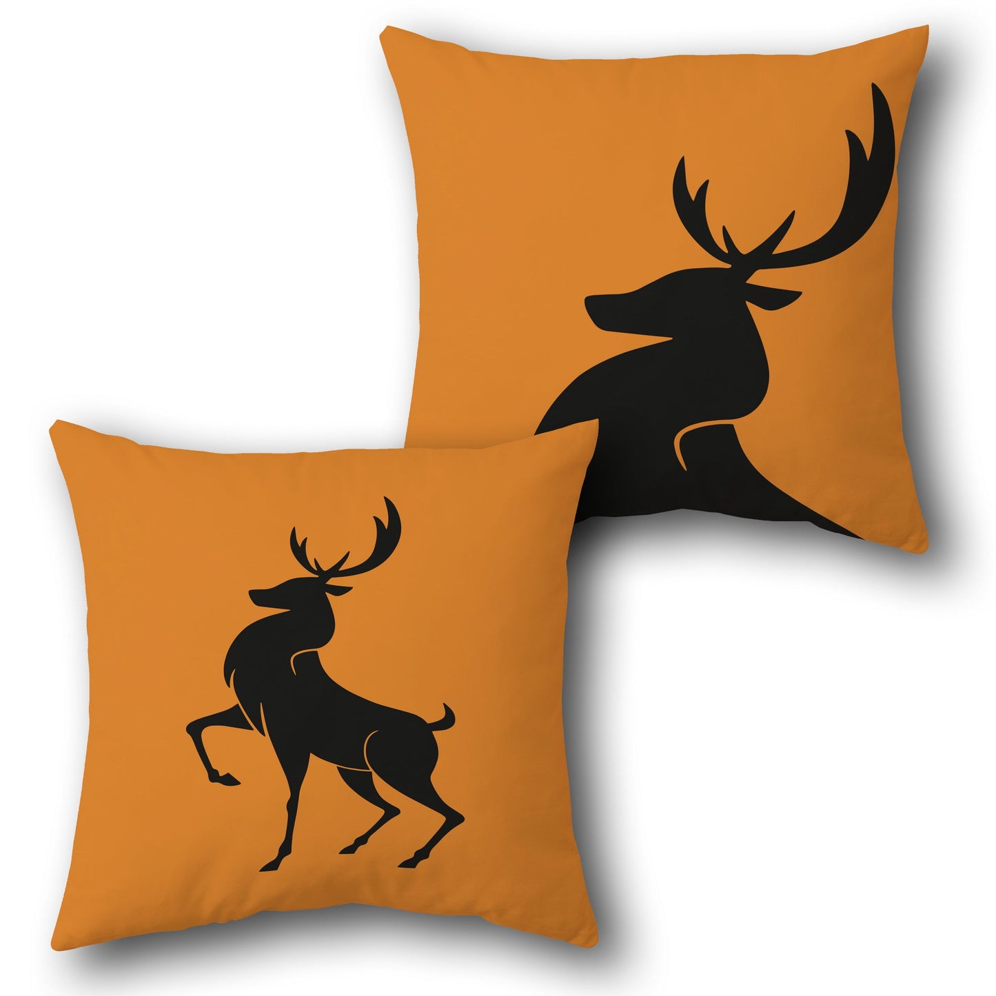 Majestic Stag Silhouette     Design Cushion Single (Front & Back)