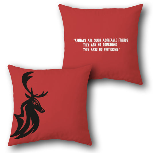 Companion Stag Quote     Design Cushion Single (Front & Back)