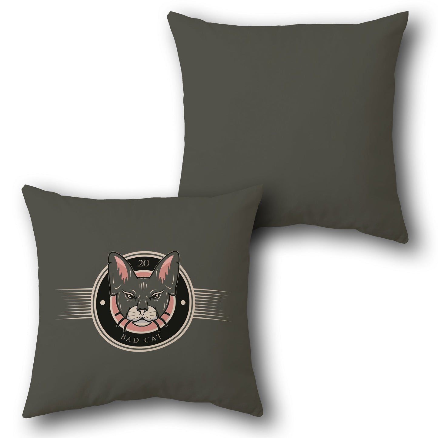 Bad Cat Sphynx     Design Cushion Single (Front & Back)