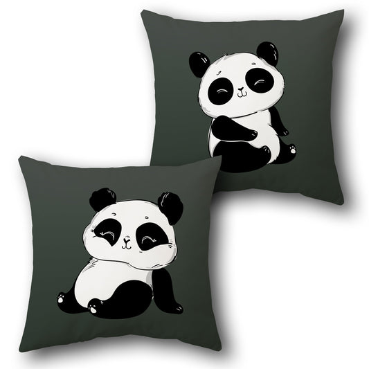 Chubby Panda Duo    Design Cushion Single (Front & Back)