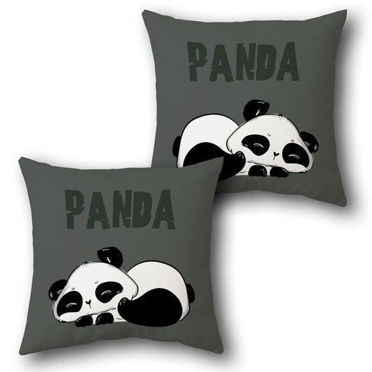 Sleepy Panda    Design Cushion Single (Front & Back)