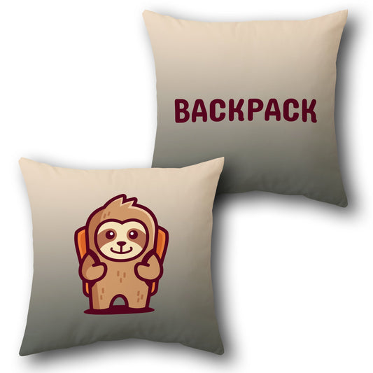 Sloth Backpack    Design Cushion Single (Front & Back)
