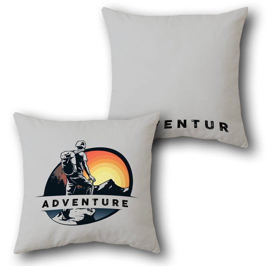 Adventure Hiker    Design Cushion Single (Front & Back)