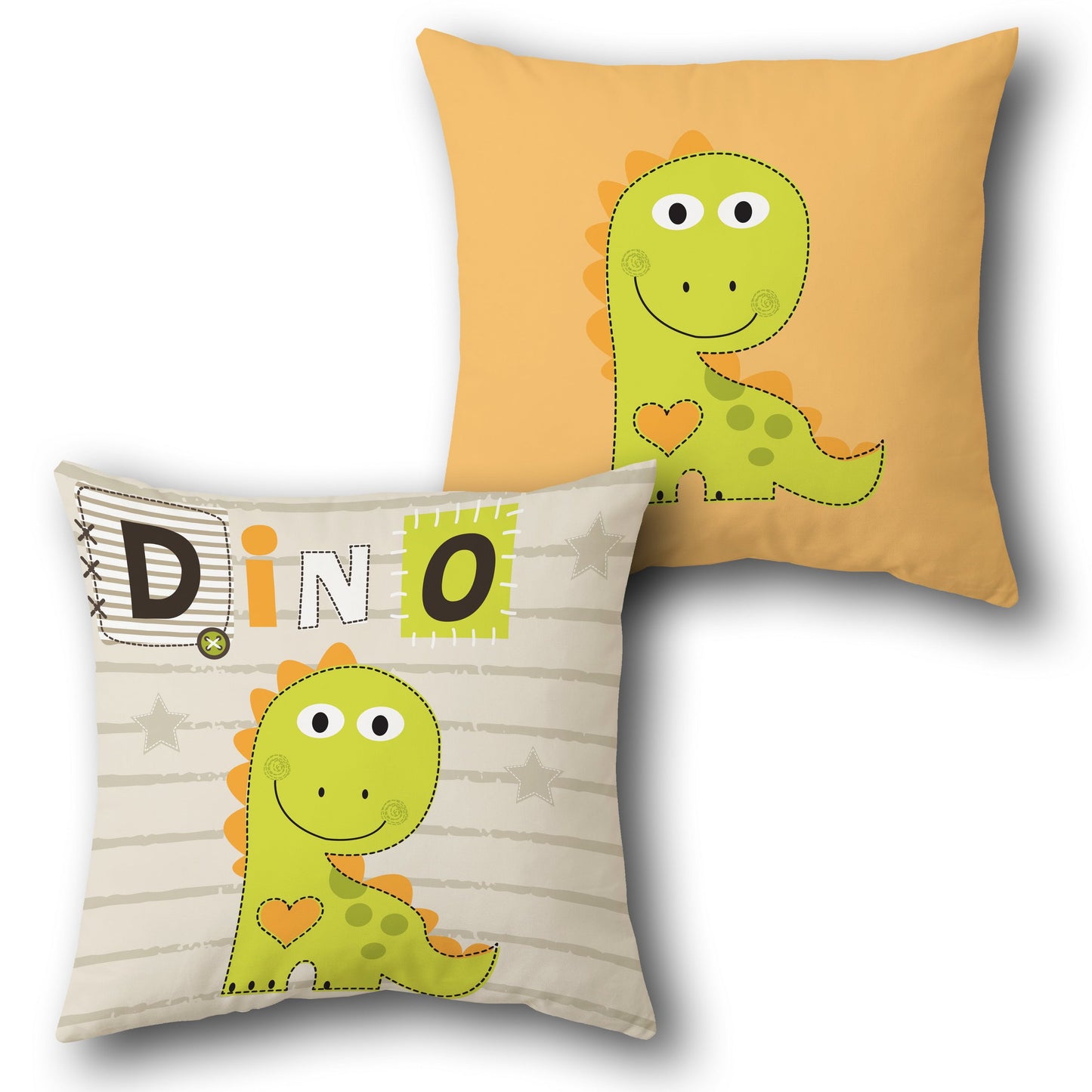 Dino Love    Design Cushion Single (Front & Back)