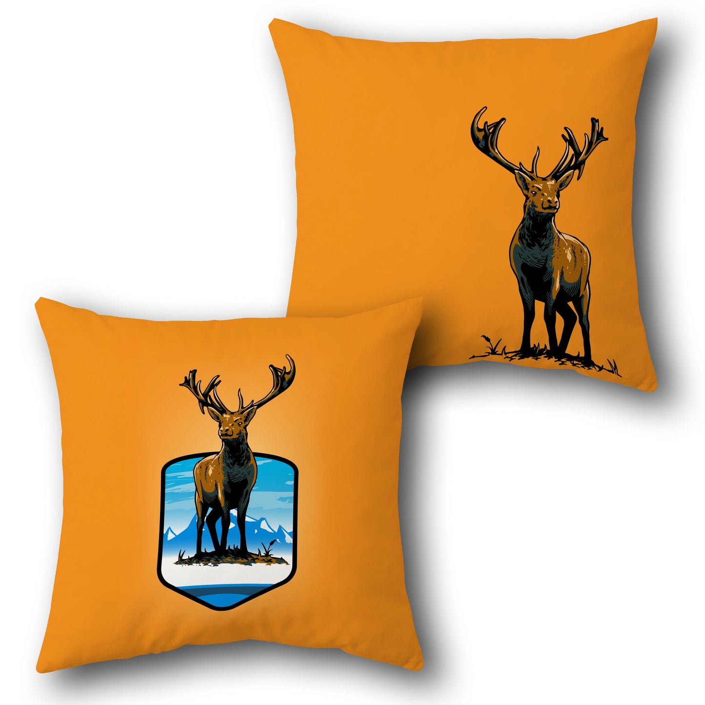 Majestic Elk     Design Cushion Single (Front & Back)