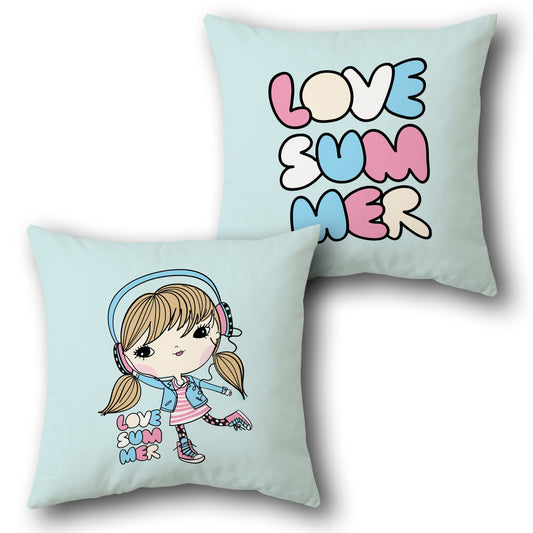 Love Summer Girl    Design Cushion Single (Front & Back)