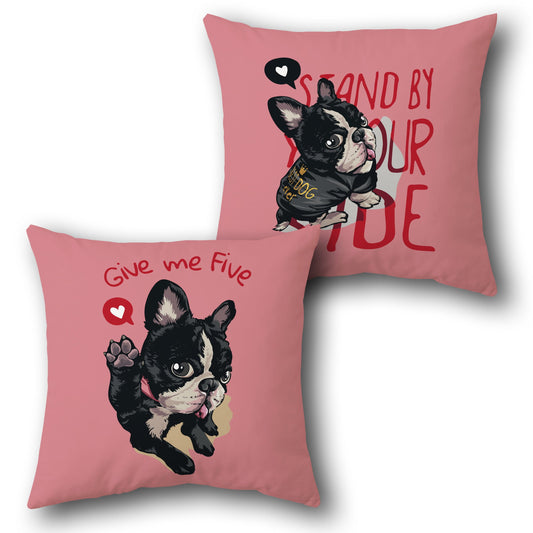French Bulldog Love     Design Cushion Single (Front & Back)