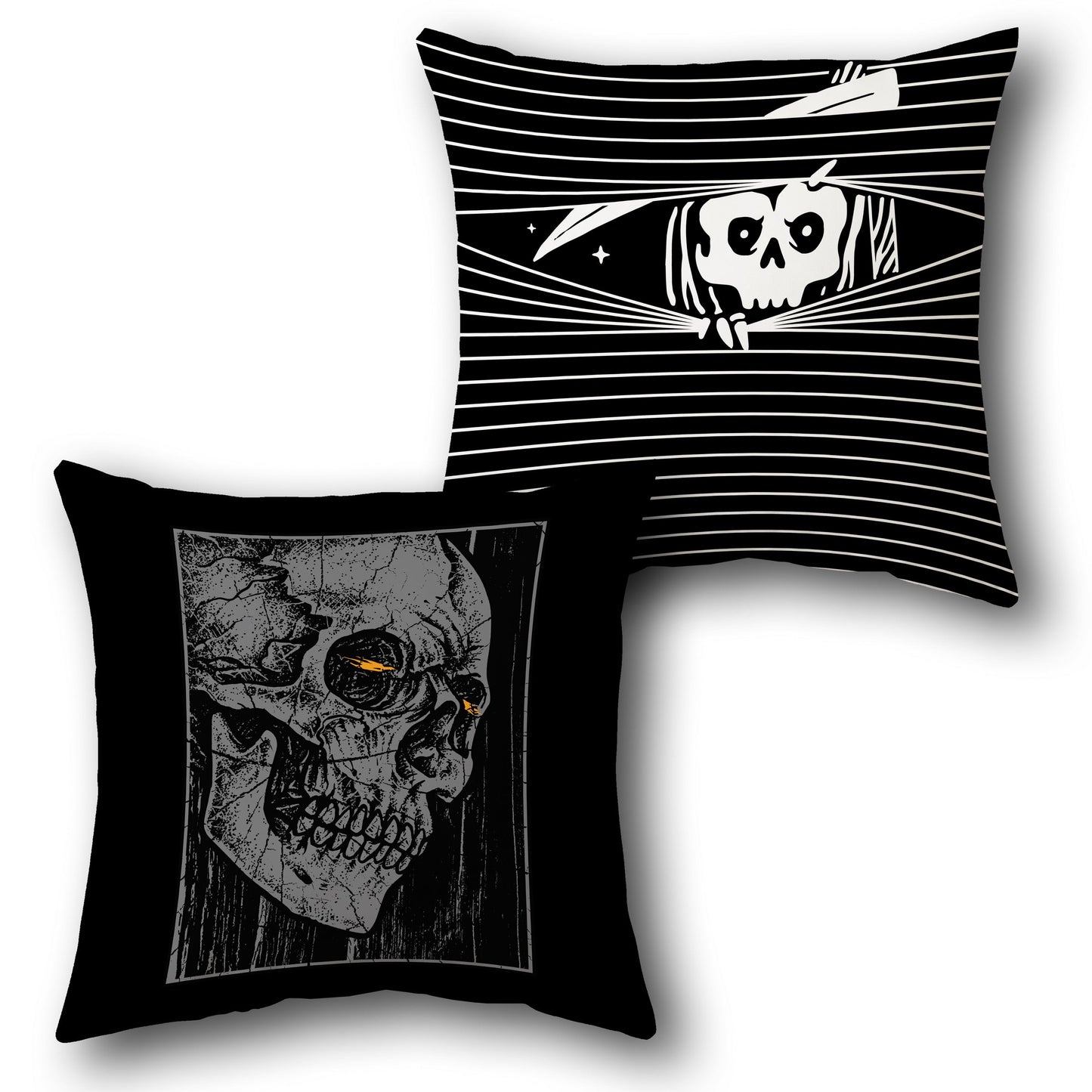 Skull Gaze    Design Cushion Single (Front & Back)