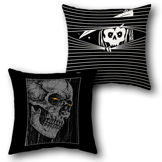 Skull Gaze    Design Cushion Single (Front & Back)