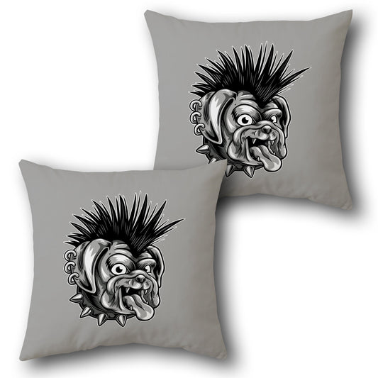 Punk Pooch Attitude    Design Cushion Single (Front & Back)