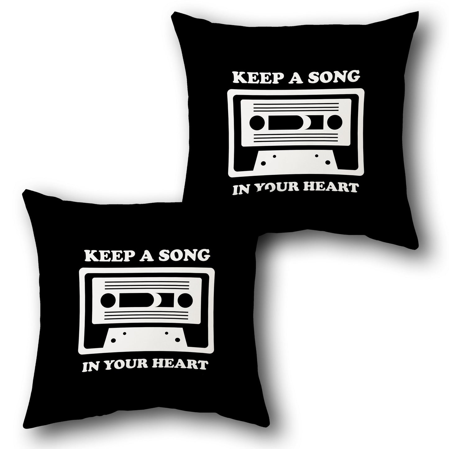 Retro Caste Heart    Design Cushion Single (Front & Back)