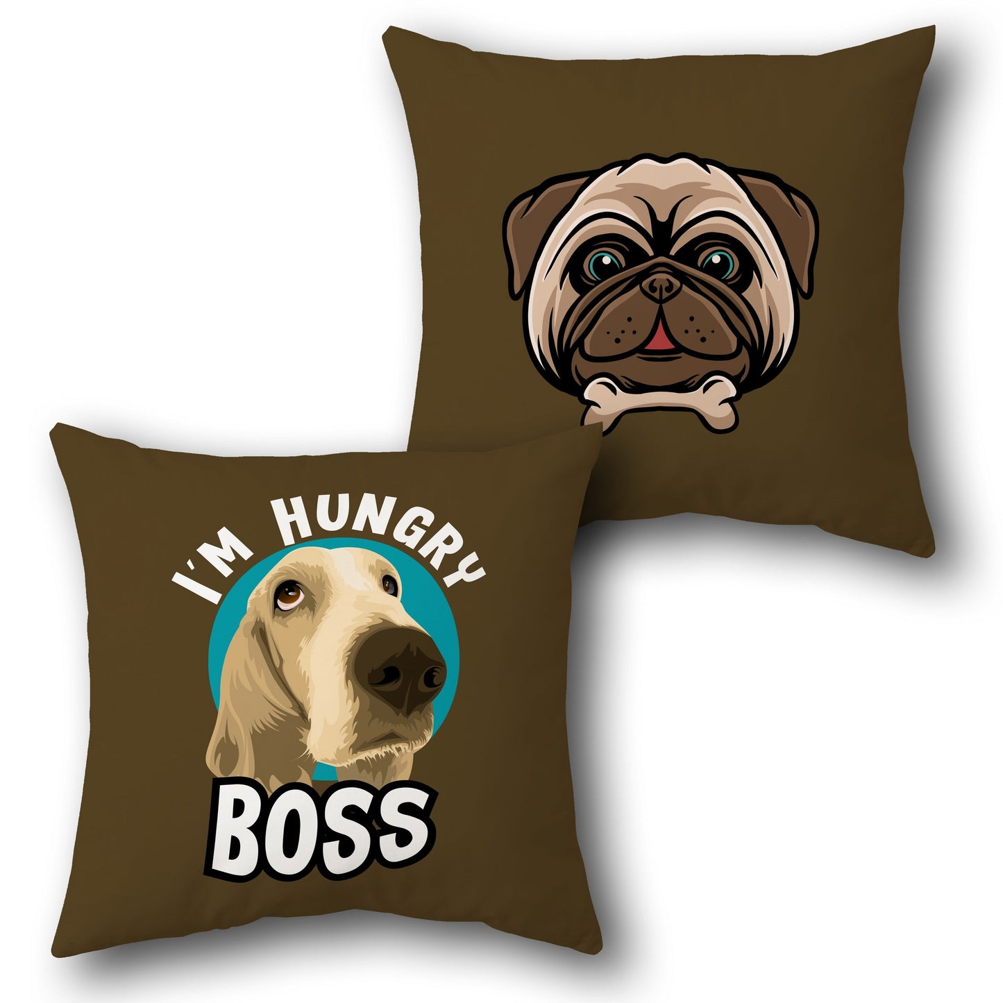 Hungry Doggo    Design Cushion Single (Front & Back)