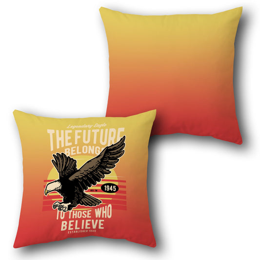 Legendary Eagle Motivational     Design Cushion Single (Front & Back)