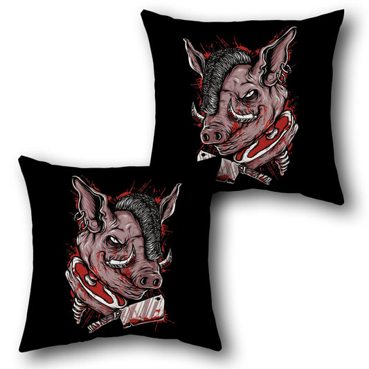 Butcher Boar Attitude    Design Cushion Single (Front & Back)