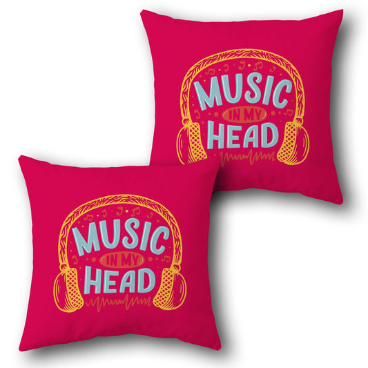 Music in My Head    Design Cushion Single (Front & Back)