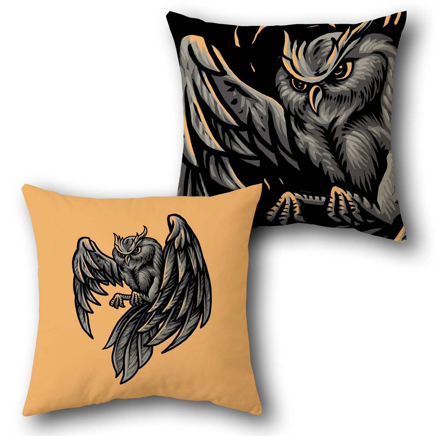 Night Watch Owl    Design Cushion Single (Front & Back)