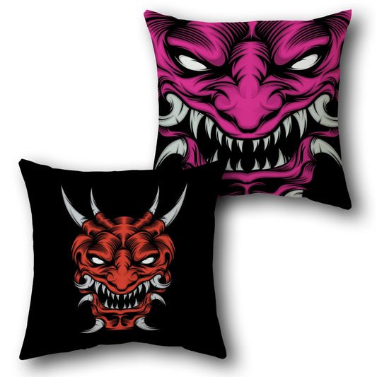Oni Demon   – Fierce Spirits of the East  Design Cushion Single (Front & Back)