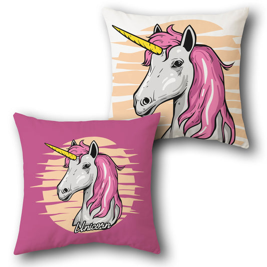 Dream Unicorn   – Pastel Magic Collection  Design Cushion Single (Front & Back)