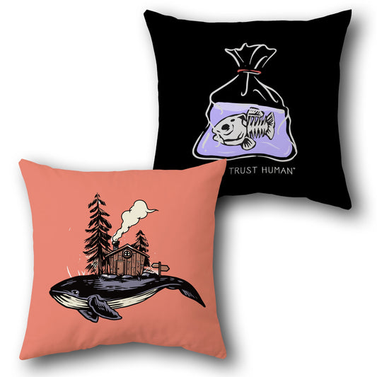 Surreal Sea Stories   – Trust & Whimsy  Design Cushion Single (Front & Back)