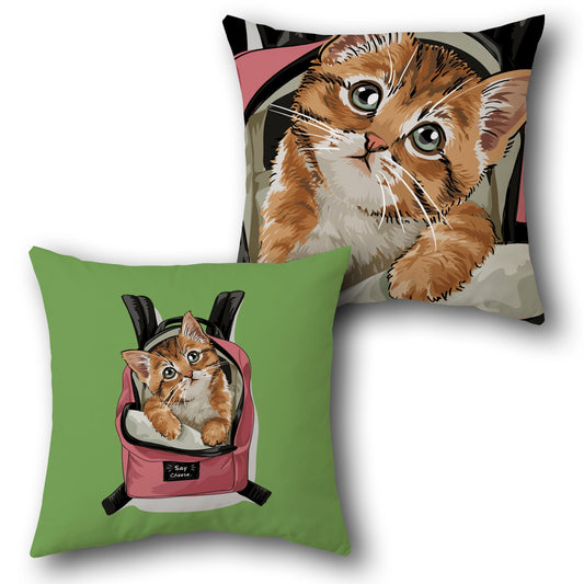 Backpack Kitty   – “Say Cheese!” Collection  Design Cushion Single (Front & Back)