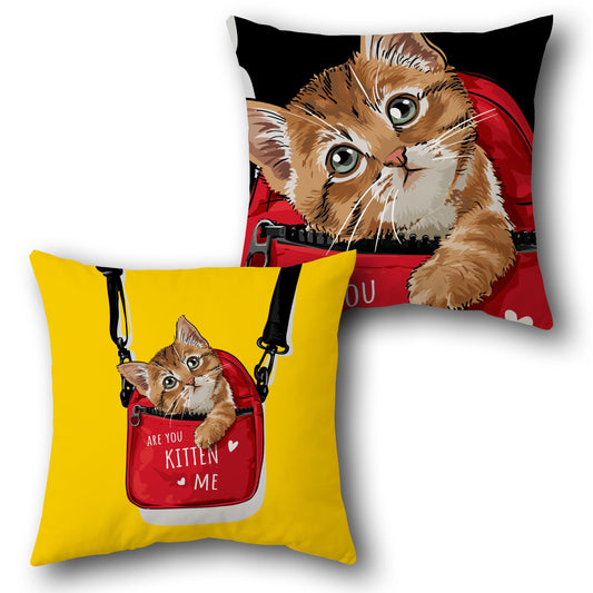 Kitten Me   – “Are You Kitten Me?” Collection  Design Cushion Single (Front & Back)