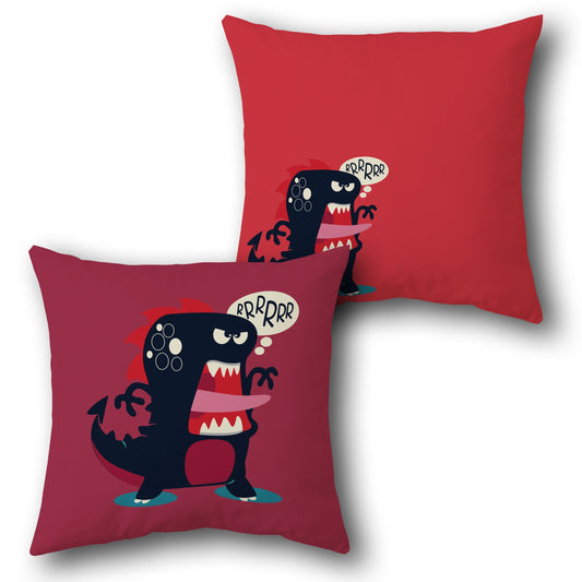 Roaring Dinosaur    Design Cushion Single (Front & Back)