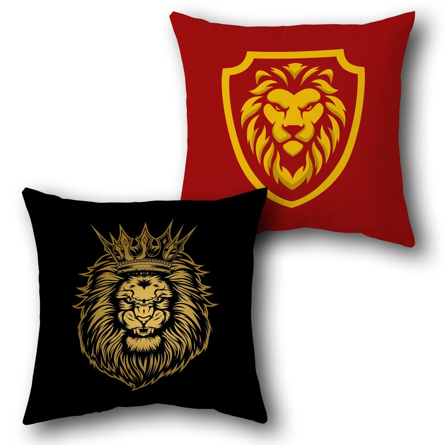 Majestic Lion Royalty Throw    Design Cushion Single (Front & Back)