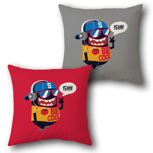 Be Cool Monster    Design Cushion Single (Front & Back)