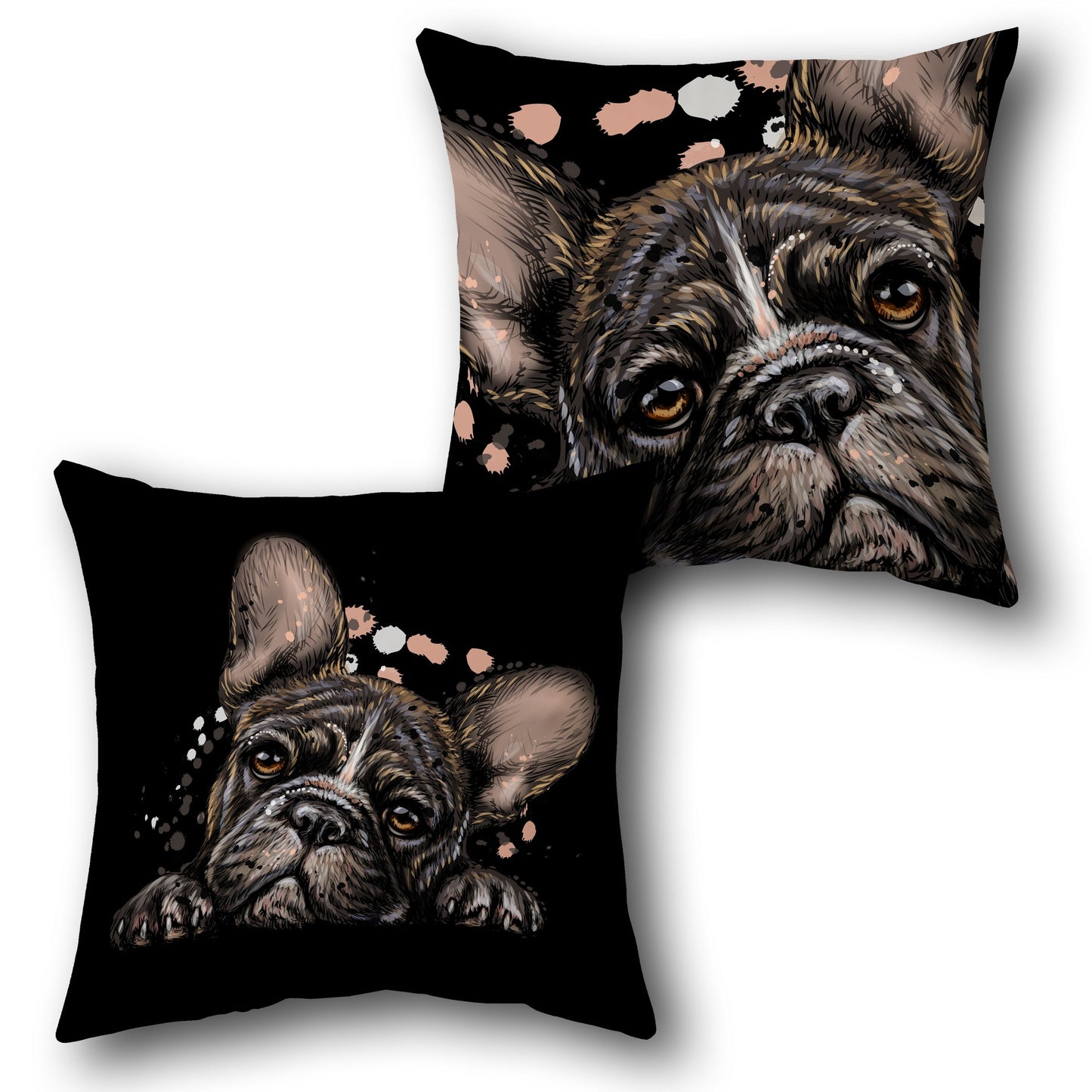French Bulldog Expression    Design Cushion Single (Front & Back)
