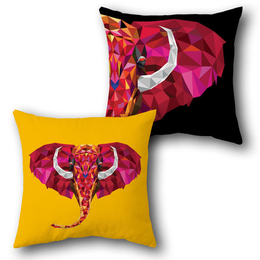 Geometric Jungle Majesty    Design Cushion Single (Front & Back)